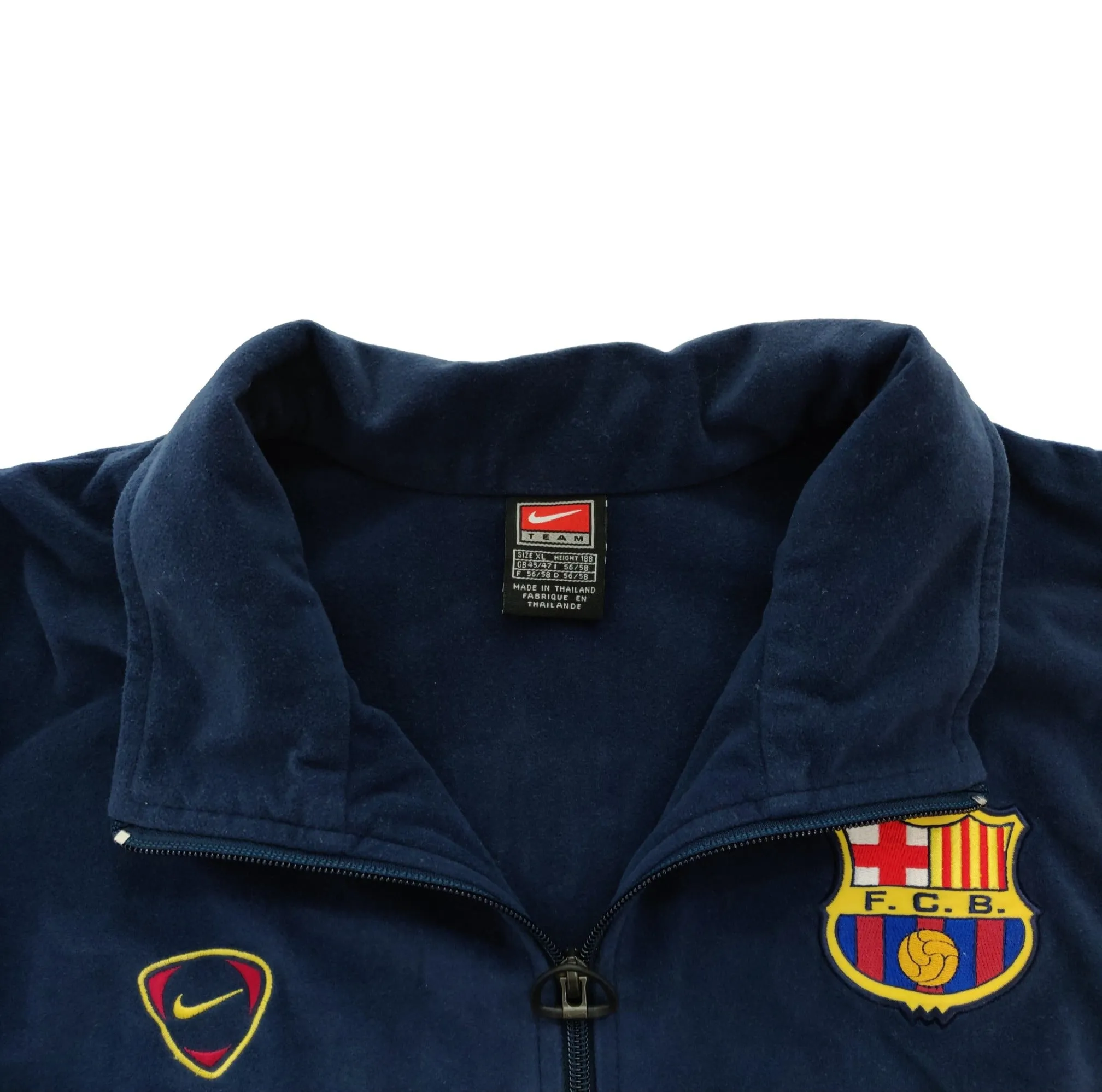 1999-00 blue FC Barcelona Nike fleece jacket