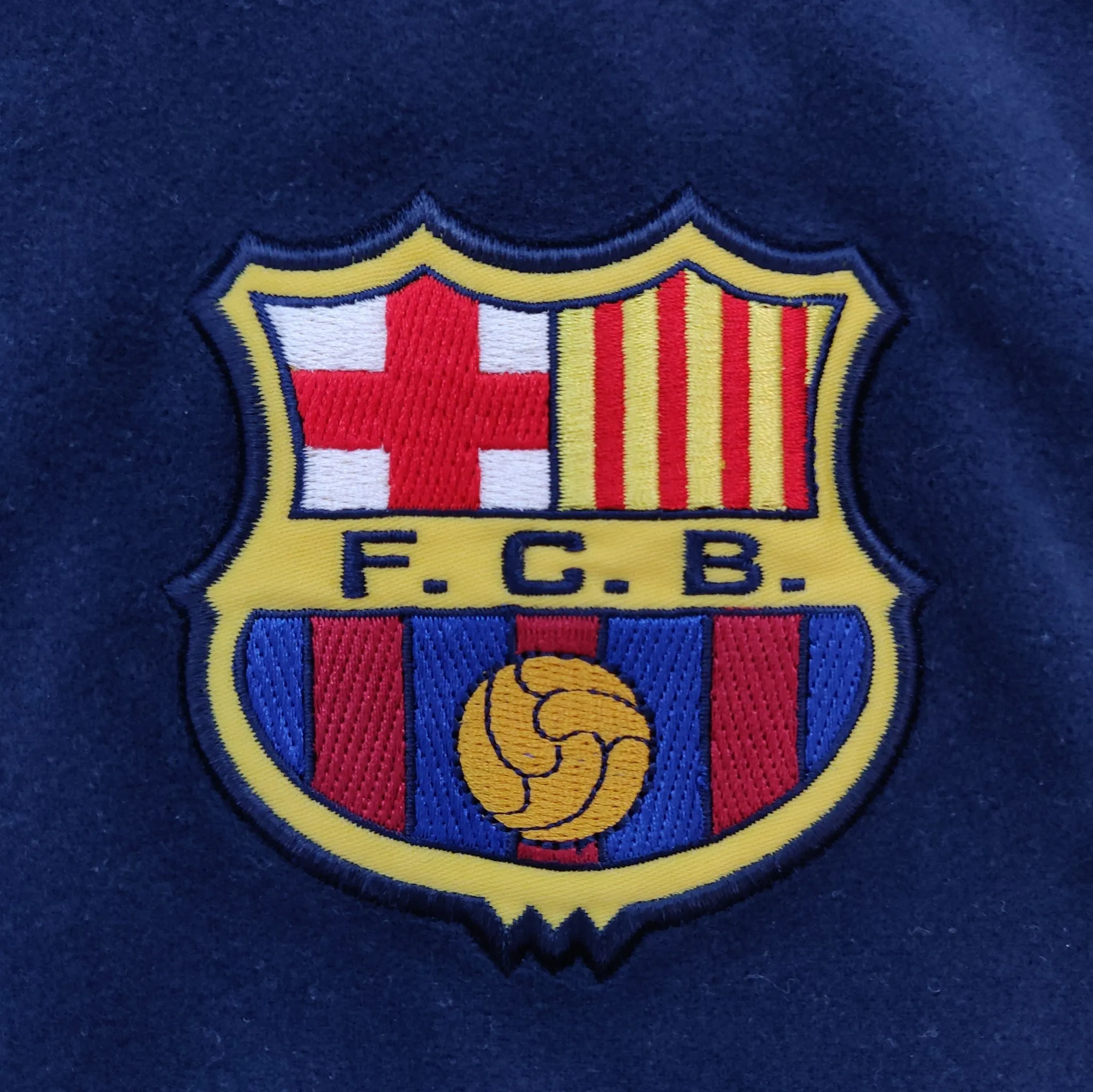 1999-00 blue FC Barcelona Nike fleece jacket