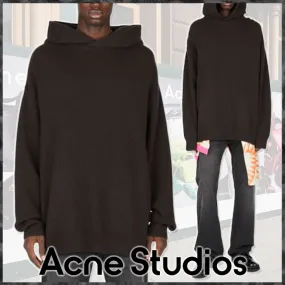 Acne Studios Long Sleeves Logo Designers - Wool Cashmere Street Style