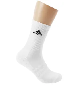 ADIDAS Cushioned Crew Socks - White (3 pairs)