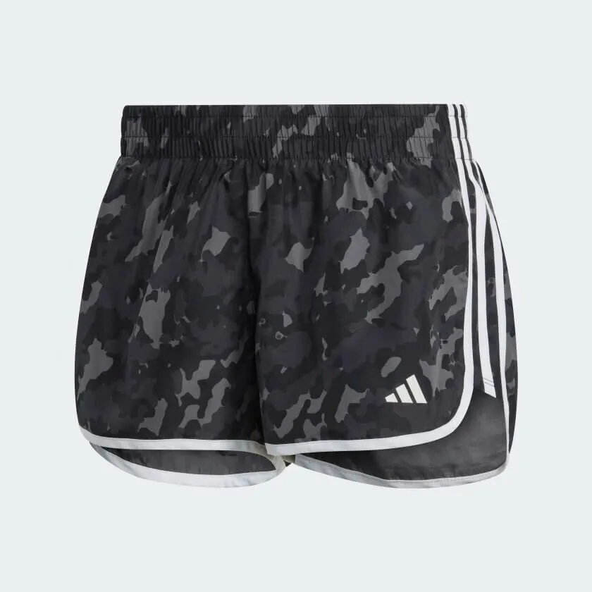 adidas M20 Women's Running Shorts, Marathon, AEROREADY, Black Camo