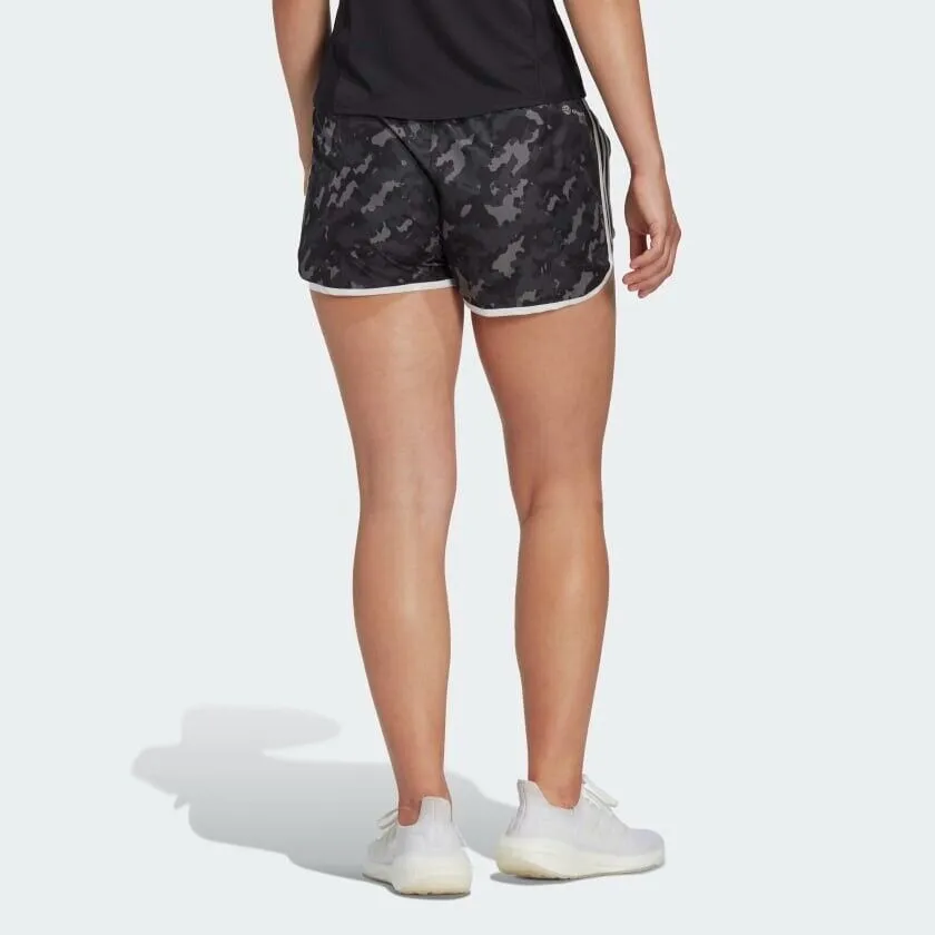 adidas M20 Women's Running Shorts, Marathon, AEROREADY, Black Camo