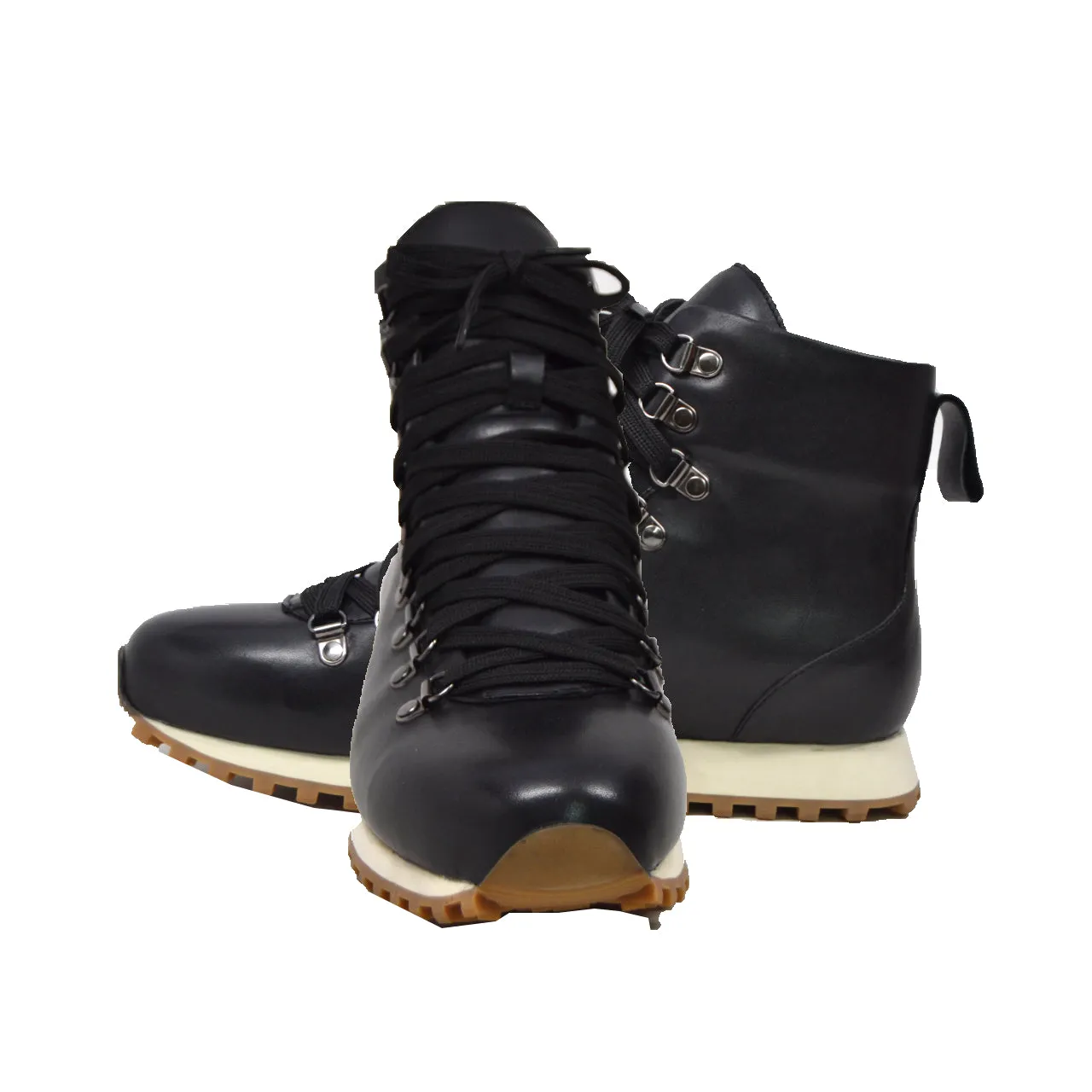 Alpine GT Boots: Handcrafted Leather-Suede Everyday Shoes - Hightop British Collection