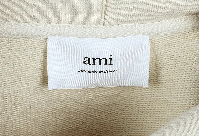 AMI PARIS | Heart Street Style Long Sleeves | Plain Cotton Logo Designers