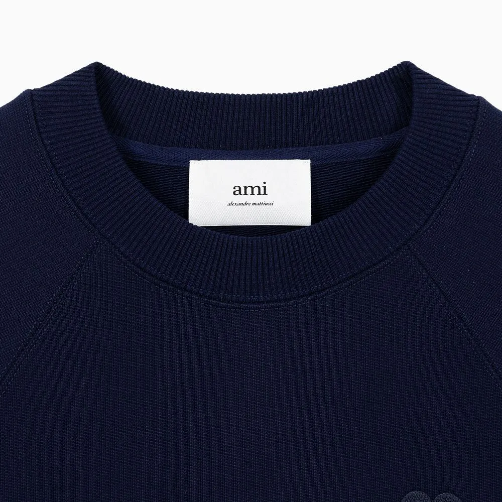 AMI PARIS Street Style U-Neck Long Sleeves Logo | Unisex