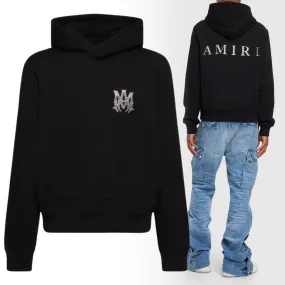 Amiri Street Style Long Sleeves Cotton Logo Hoodies