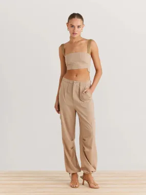 Amy Pants in Taupe