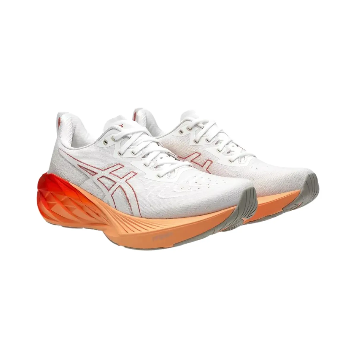 Asics Novablast 4 White Orange Shoes