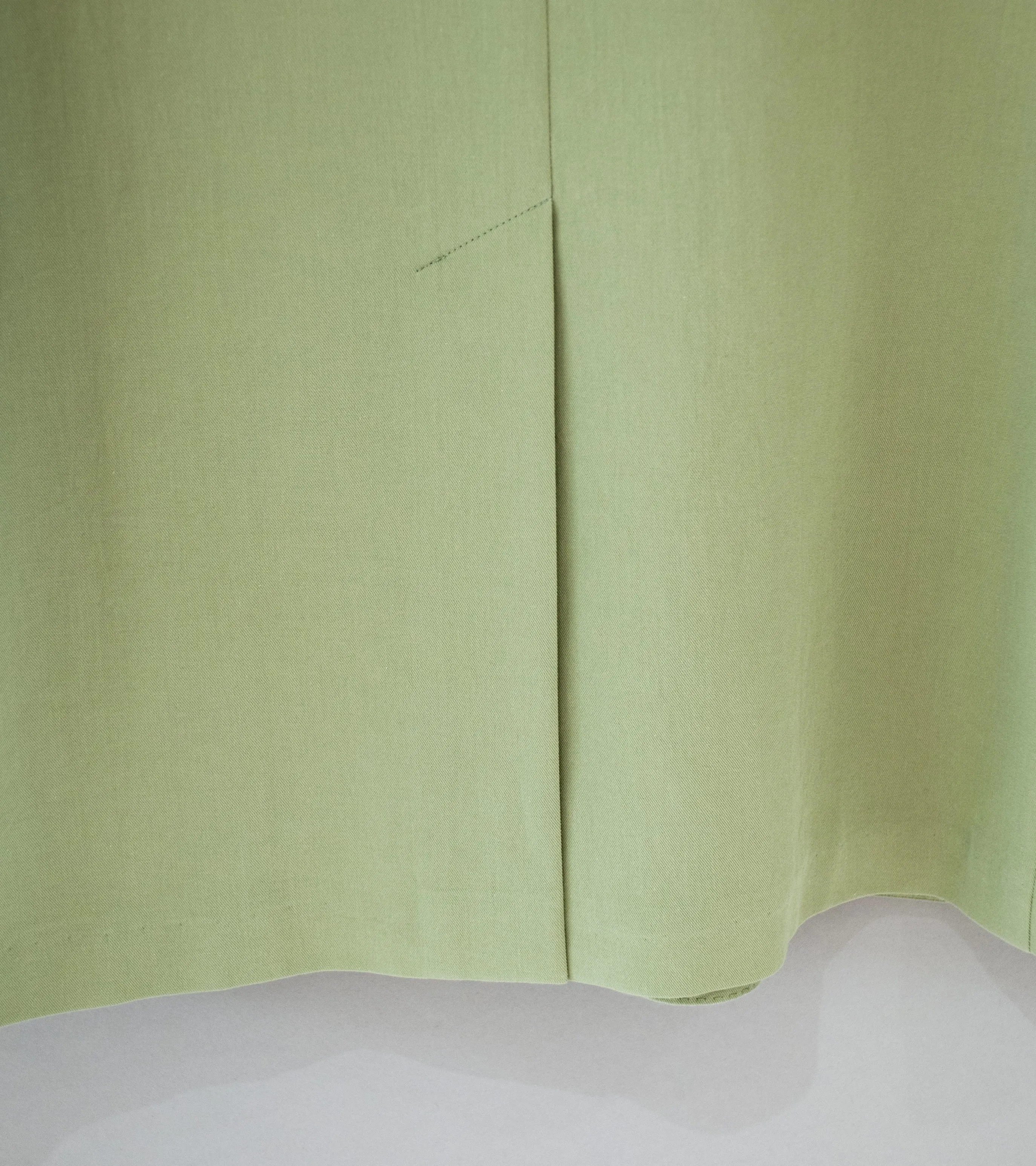 Auralee Sage Green Cotton Silk Viyella Jacket