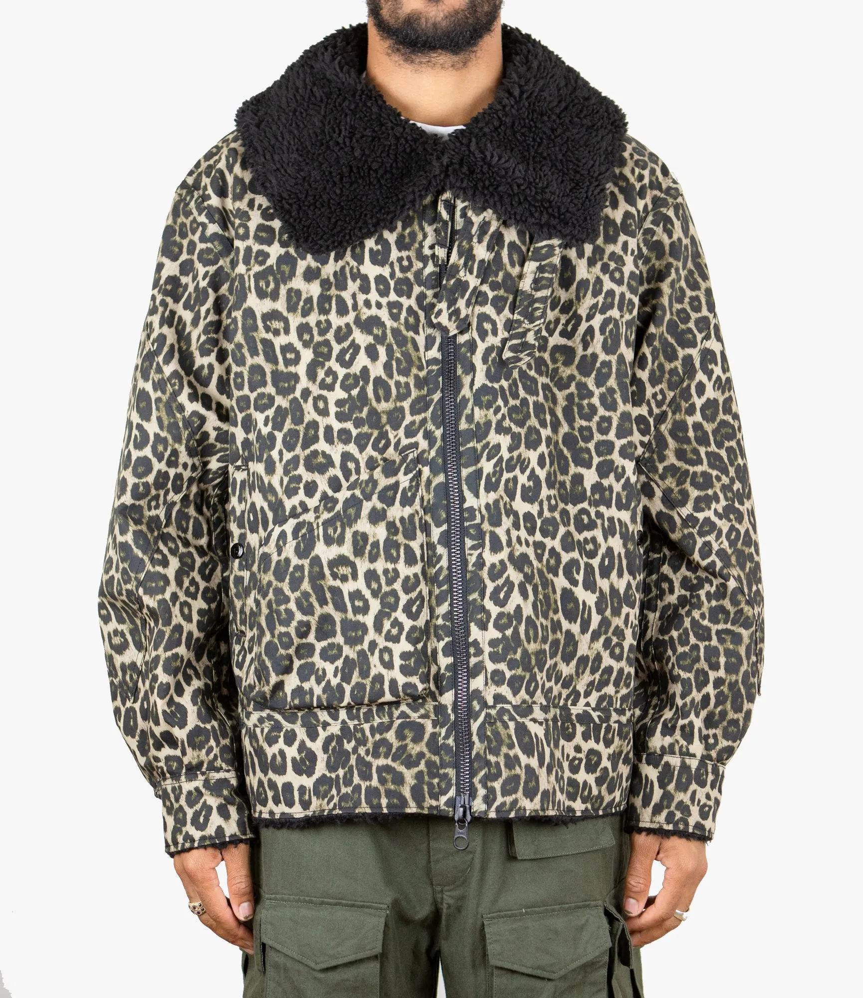 B3 Jacket – Leopard Print Nyco