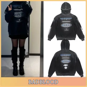 BADBLOOD Logo Hoodies & Sweatshirts | Street Style Unisex Cotton