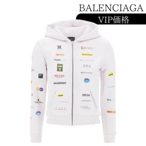 BALENCIAGA | Street Style Long Sleeves Cotton Logo | Unisex