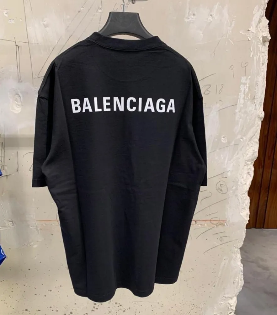 Balenciaga Logo Medium Fit T-Shirt - Buy Online Now