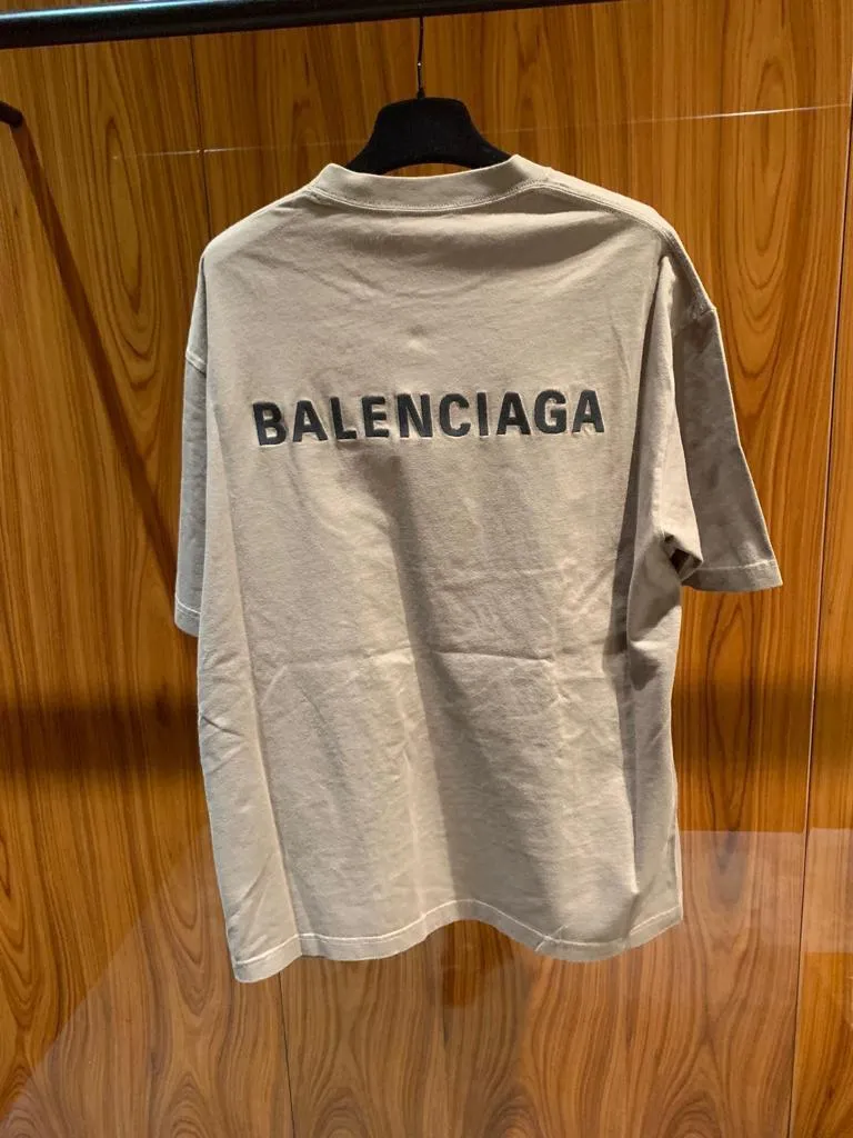 Balenciaga Logo Medium Fit T-Shirt - Buy Online Now