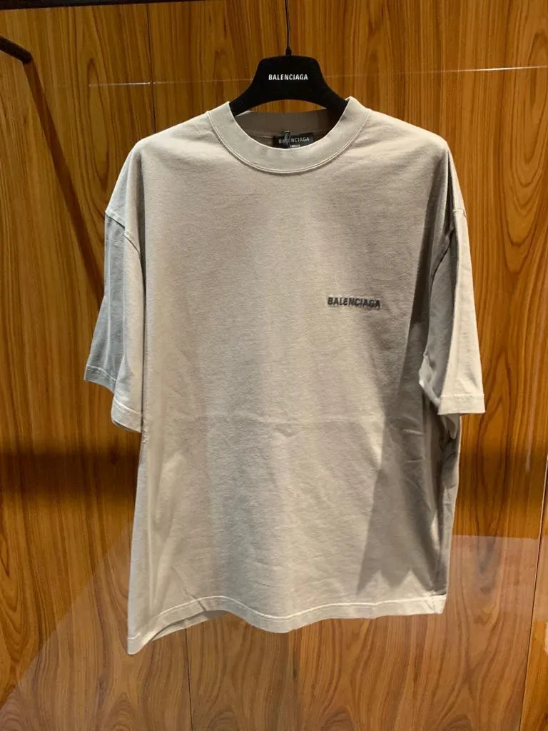 Balenciaga Logo Medium Fit T-Shirt - Buy Online Now