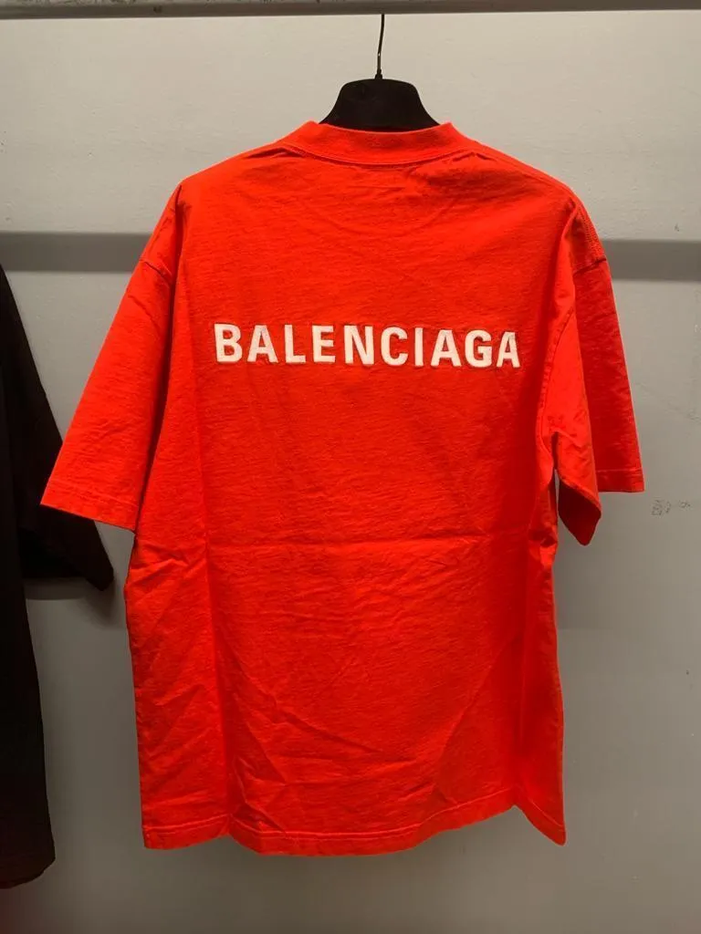 Balenciaga Logo Medium Fit T-Shirt - Buy Online Now