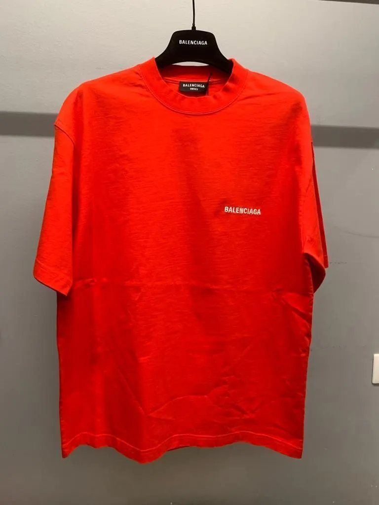 Balenciaga Logo Medium Fit T-Shirt - Buy Online Now