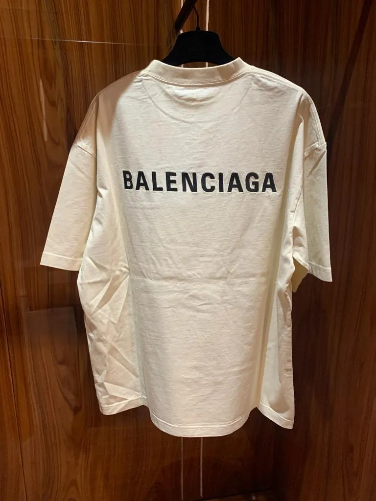 Balenciaga Logo Medium Fit T-Shirt - Buy Online Now