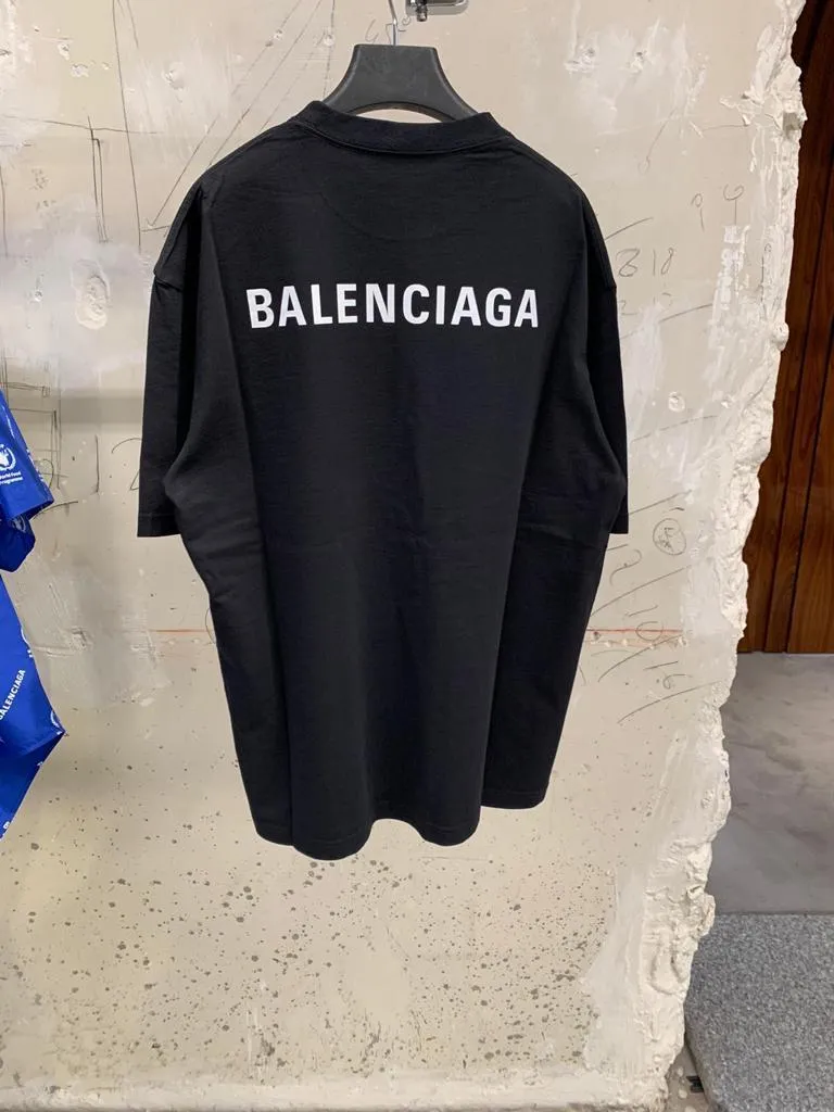 Balenciaga Logo Medium Fit T-Shirt - Buy Online Now