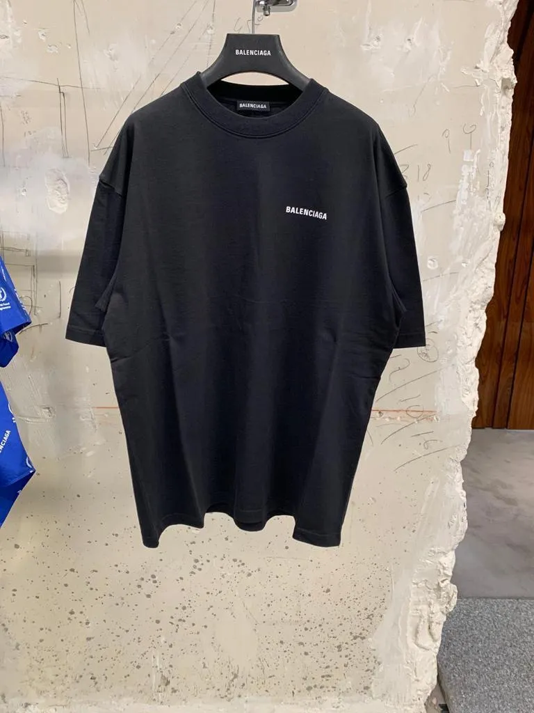 Balenciaga Logo Medium Fit T-Shirt - Buy Online Now