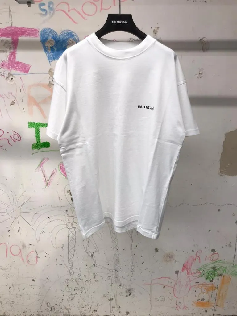 Balenciaga Logo Medium Fit T-Shirt - Buy Online Now