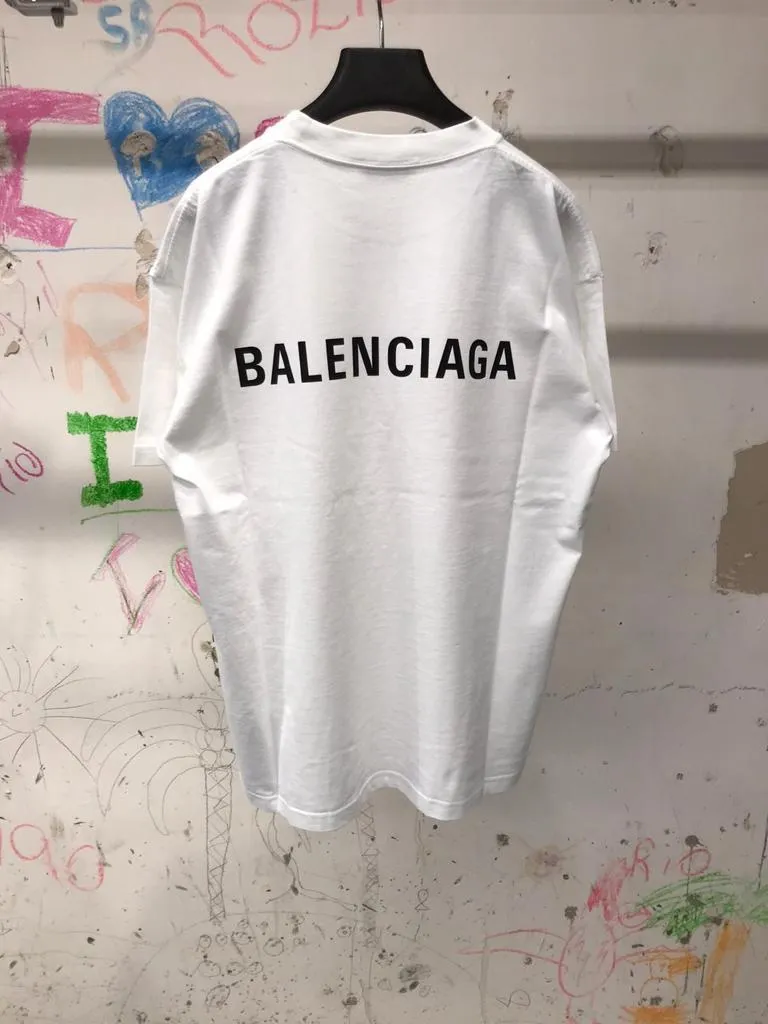 Balenciaga Logo Medium Fit T-Shirt - Buy Online Now