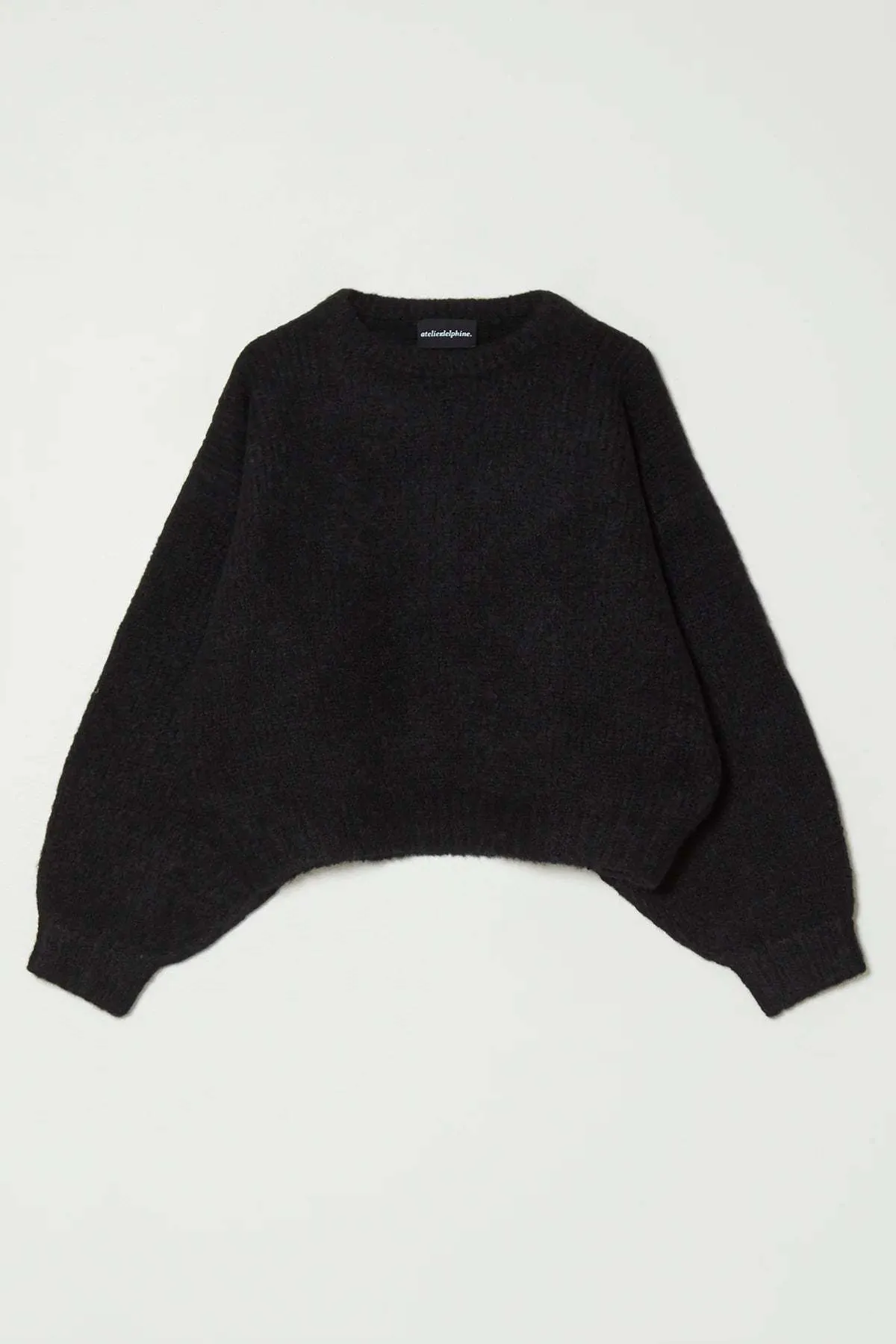 Balloon Sleeve Sweater - Black