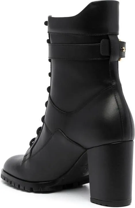 Bally logo-plaque boots Black