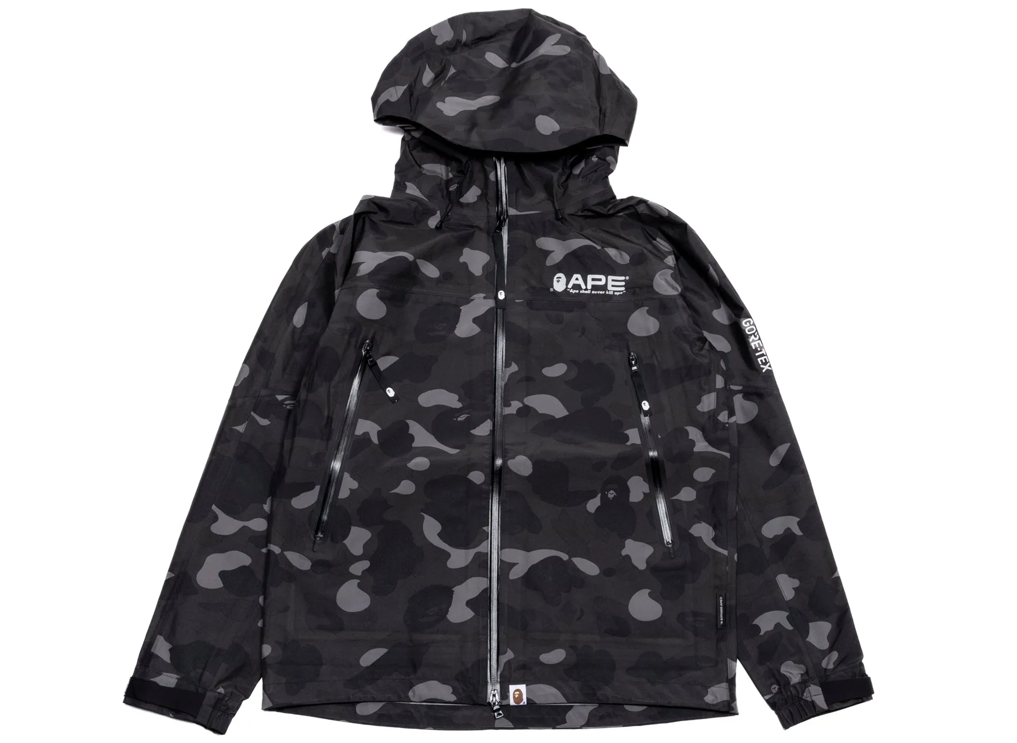 bape gore-tex color camo shell jacket xld