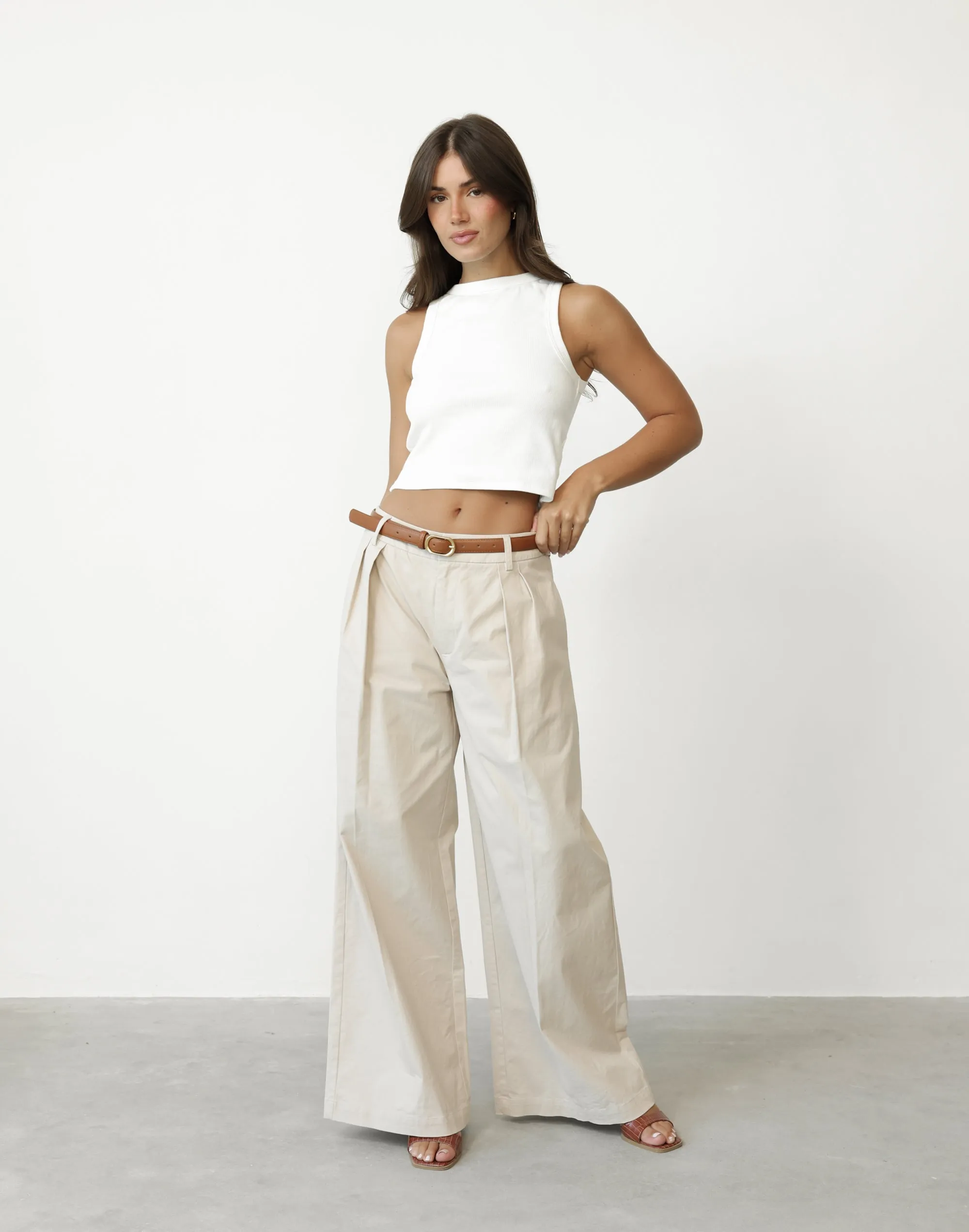 Beige Joelle Pants - Shop now for trendy and stylish pants in beige