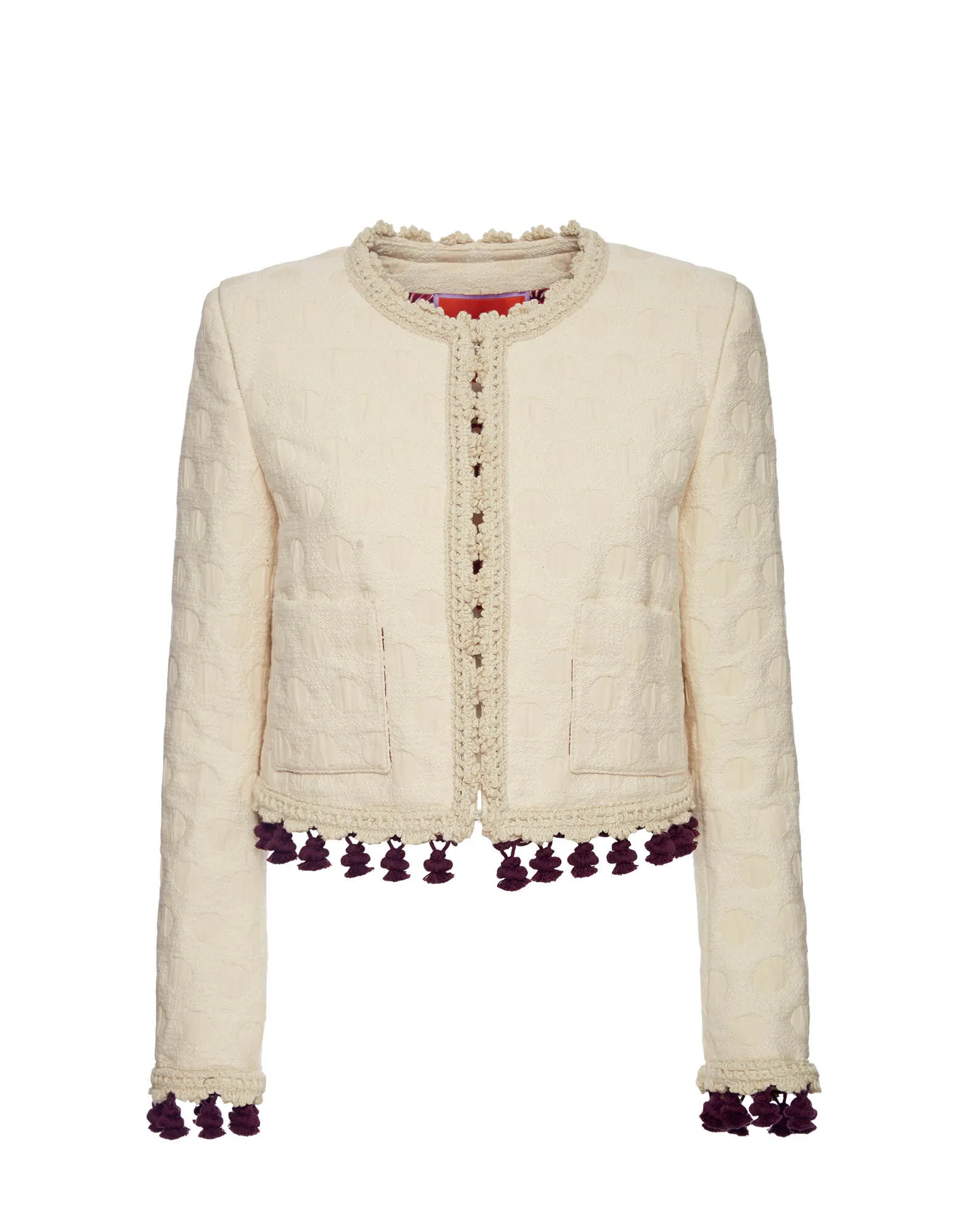 Bijoux Jacket Creamy Embroidered Women La DoubleJ