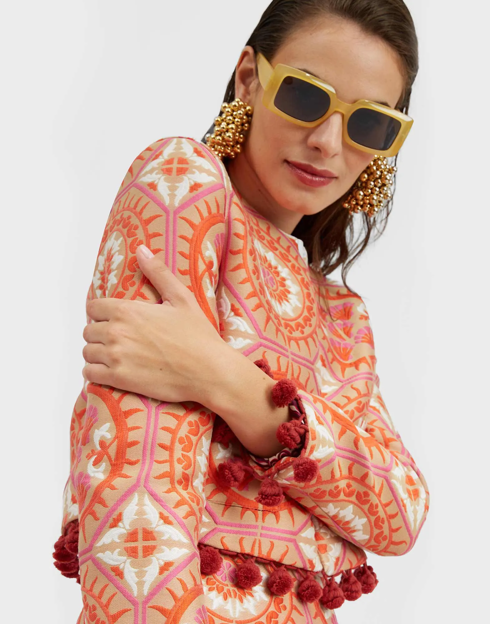 Bijoux Jacket for Women in Sun Orange - La DoubleJ