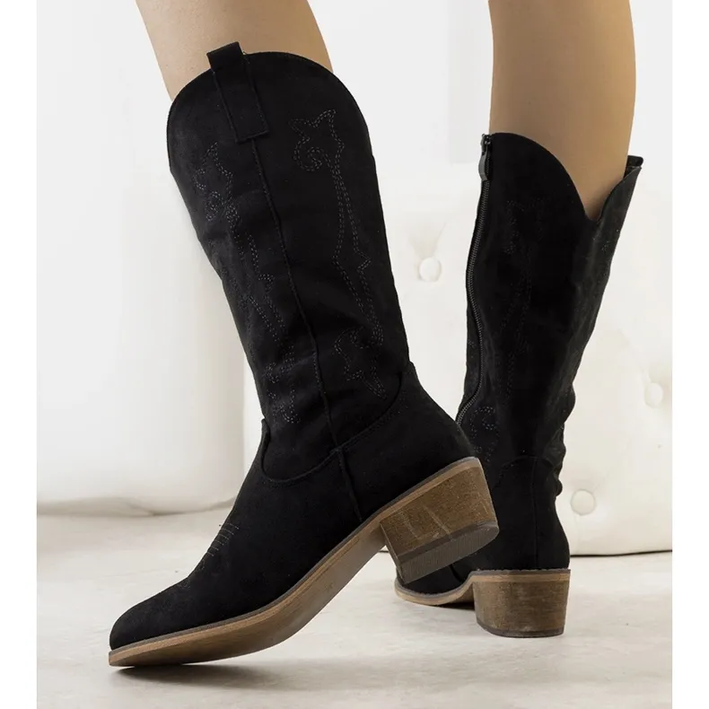 Black ankle boots