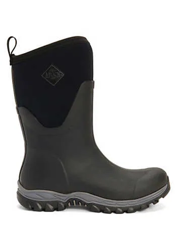 Black Arctic Sport Mid Wellington Boots by Muck Boots | Look Again