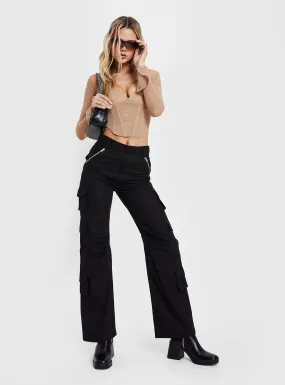 Black Libbie Pants