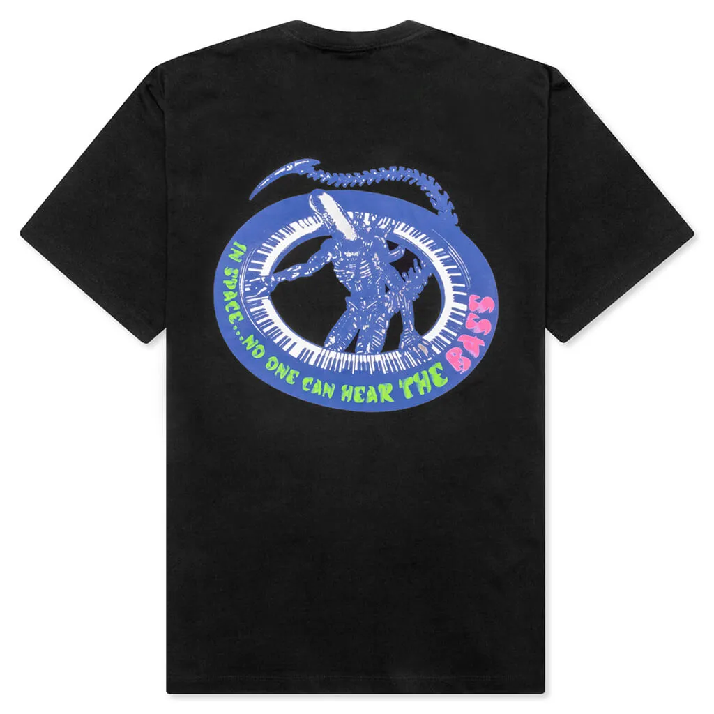 Black Space Bass t-shirt - trendy and stylish.