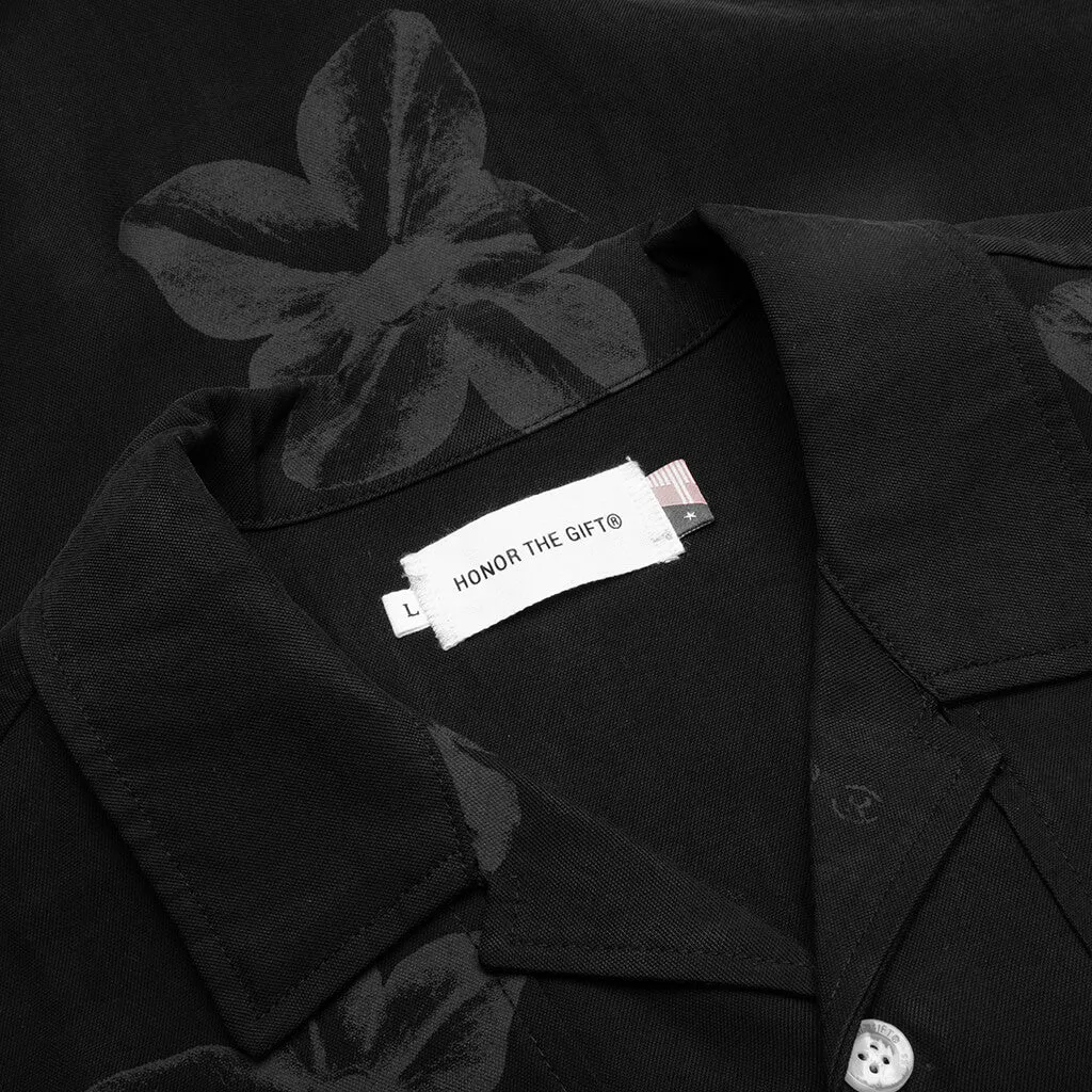 Black Tobacco Button Up Shirt