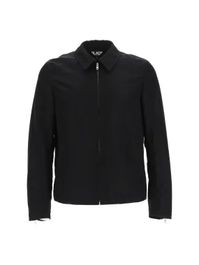 Black Zip-Up Long-Sleeved Jacket Comme des Garçons.