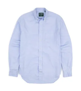 Blue Gitman Vintage Zephyr Cotton Shirt