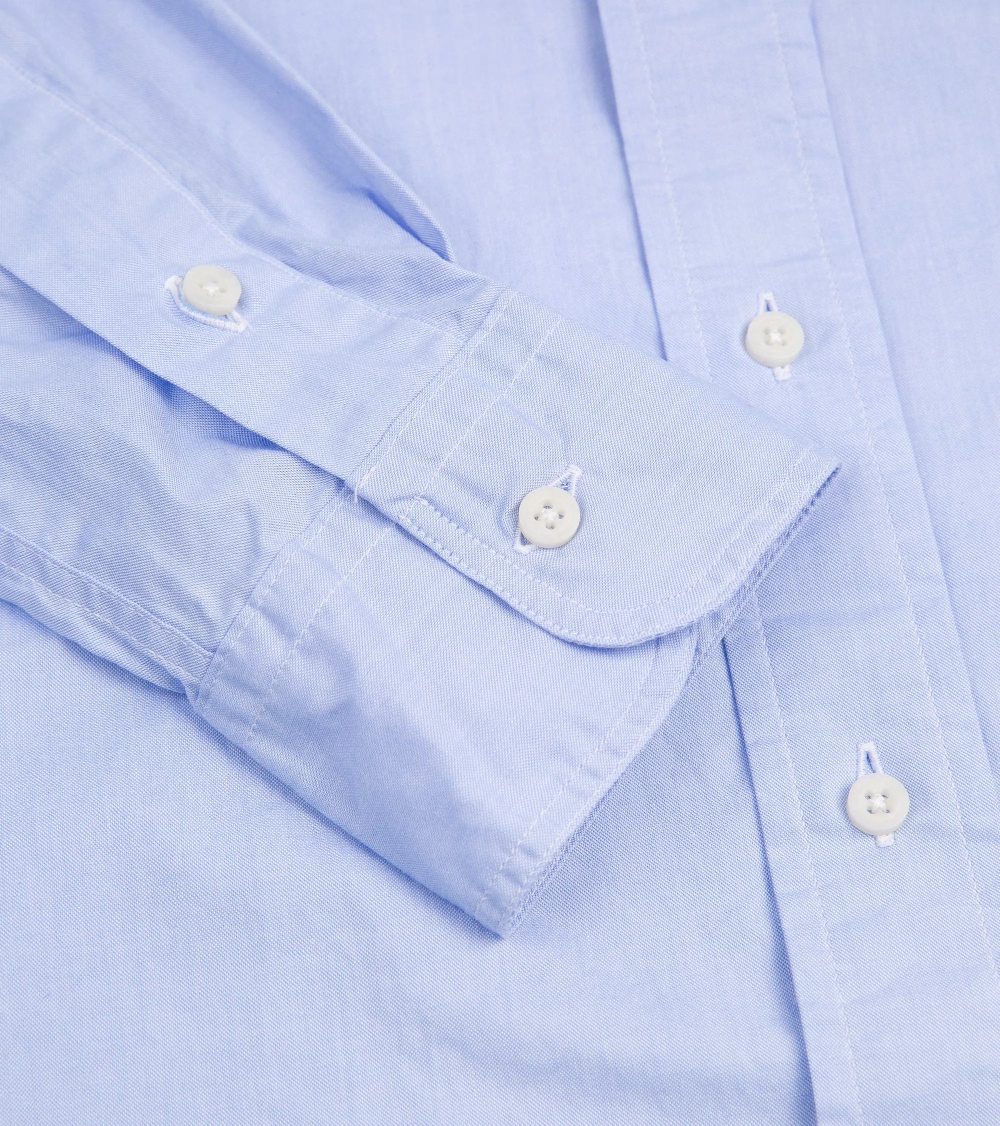 Blue Gitman Vintage Zephyr Cotton Shirt