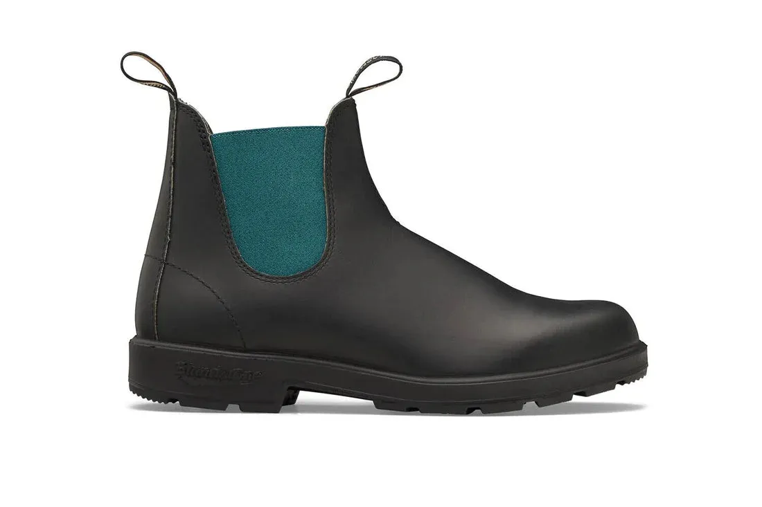 Blundstone - 2307 Black & Teal Leather Chelsea Boots