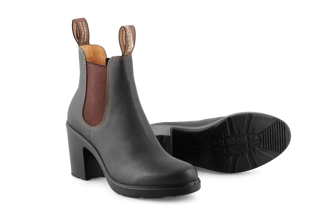 Blundstone - 2366 Stout Brown High Heeled Leather Chelsea Boots