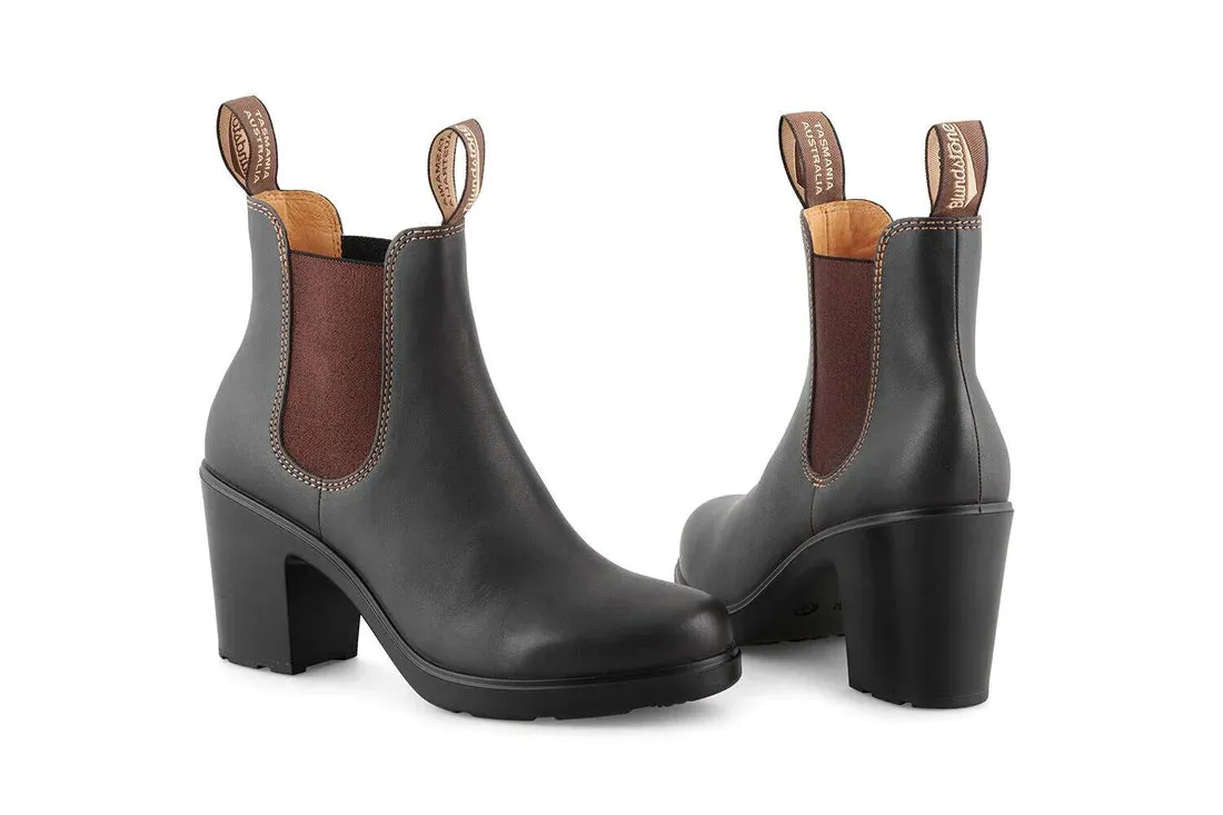 Blundstone - 2366 Stout Brown High Heeled Leather Chelsea Boots