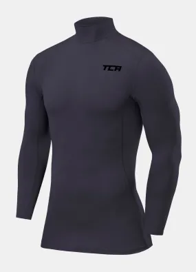 Boys' Long Sleeve Compression Base Layer with Mock Neck - Pro Performance