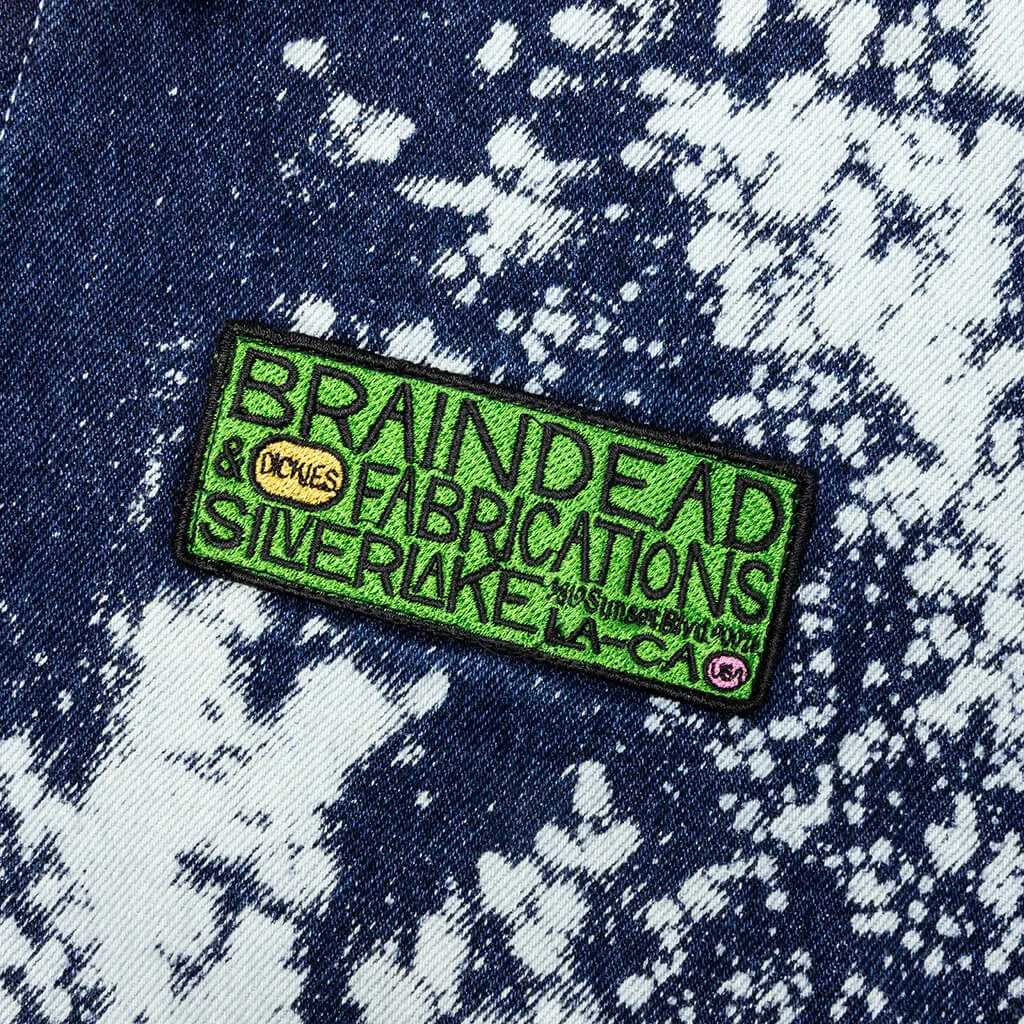 Brain Dead x Dickies Bleach Dyed Denim Gardening Jacket