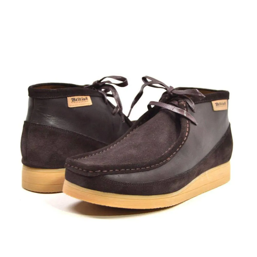 British Walkers New Castle Wallabee Boots Men's Suede and Leather Ankle Boots