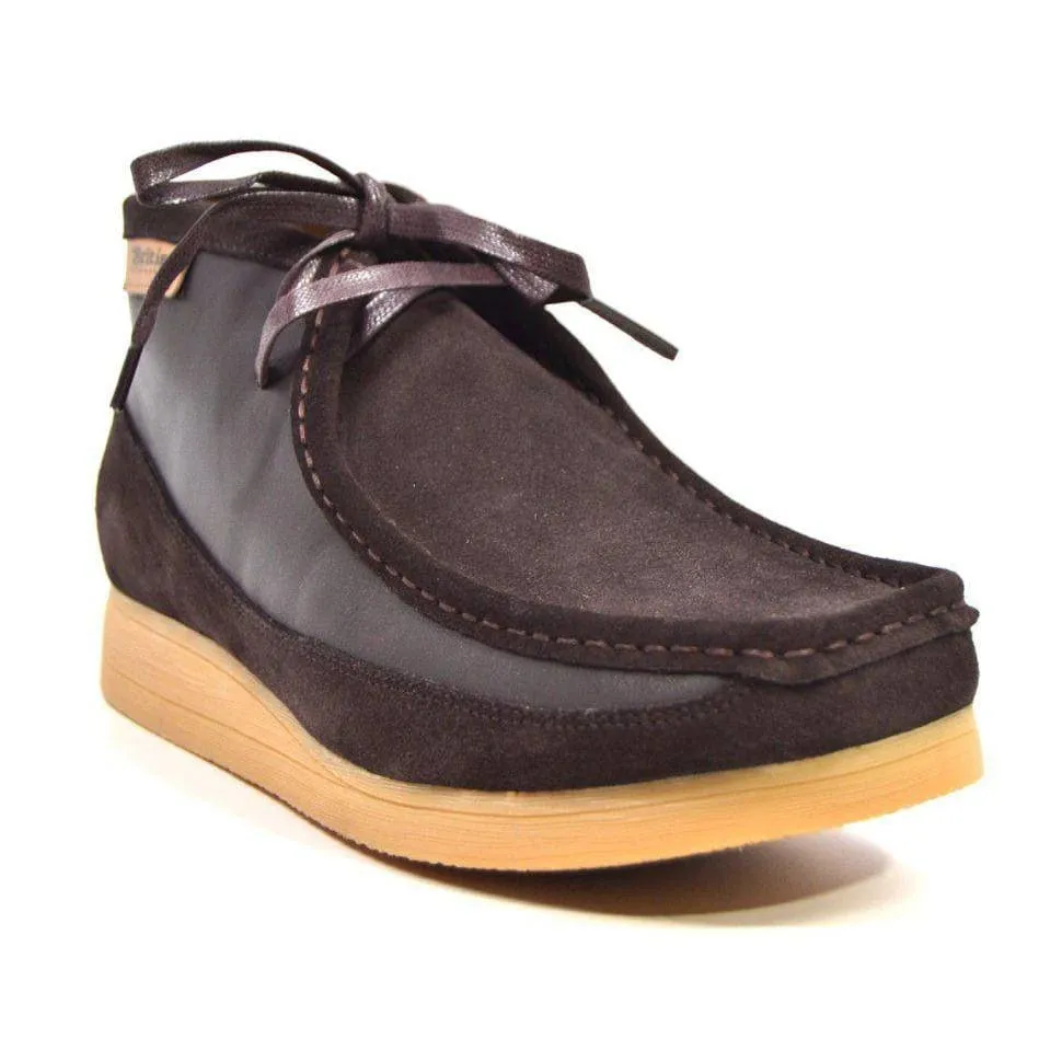 British Walkers New Castle Wallabee Boots Men's Suede and Leather Ankle Boots