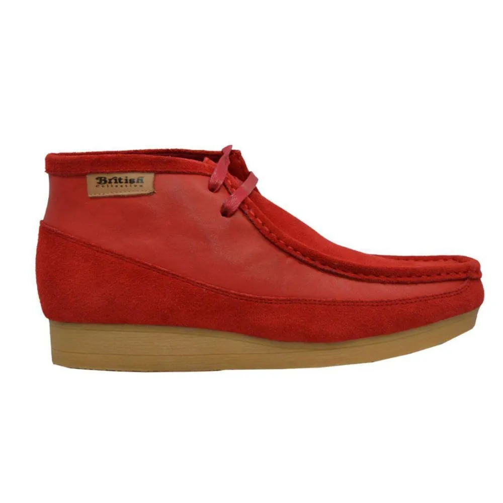 British Walkers New Castle Wallabee Boots Men's Suede and Leather Ankle Boots