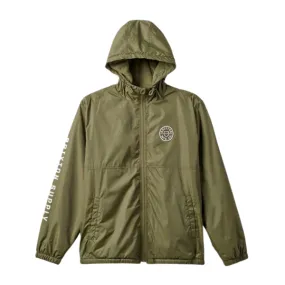 Brixton Men's Claxton Crest Hooded Jacket - Military Olive