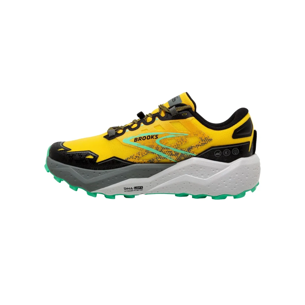 Brooks Caldera 7 Shoes - Yellow/Black (SS24)